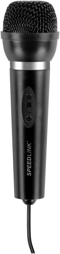 Speedlink CAPO Desk &amp; Hand Microphone - Tisch- und Handmikrofon, exzellente Klangqualität für Sprach