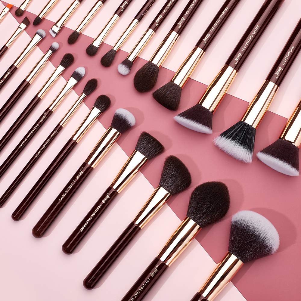 Jessup Pinselset Makeup Make Up Pinsel Set Kosmetikpinsel Schminkpinsel Augenpinsel Gesichtpinsel Pu