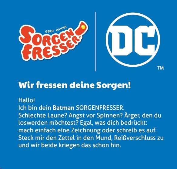 Schmidt Spiele Sorgenfresser, Batman, 30 cm, Gold