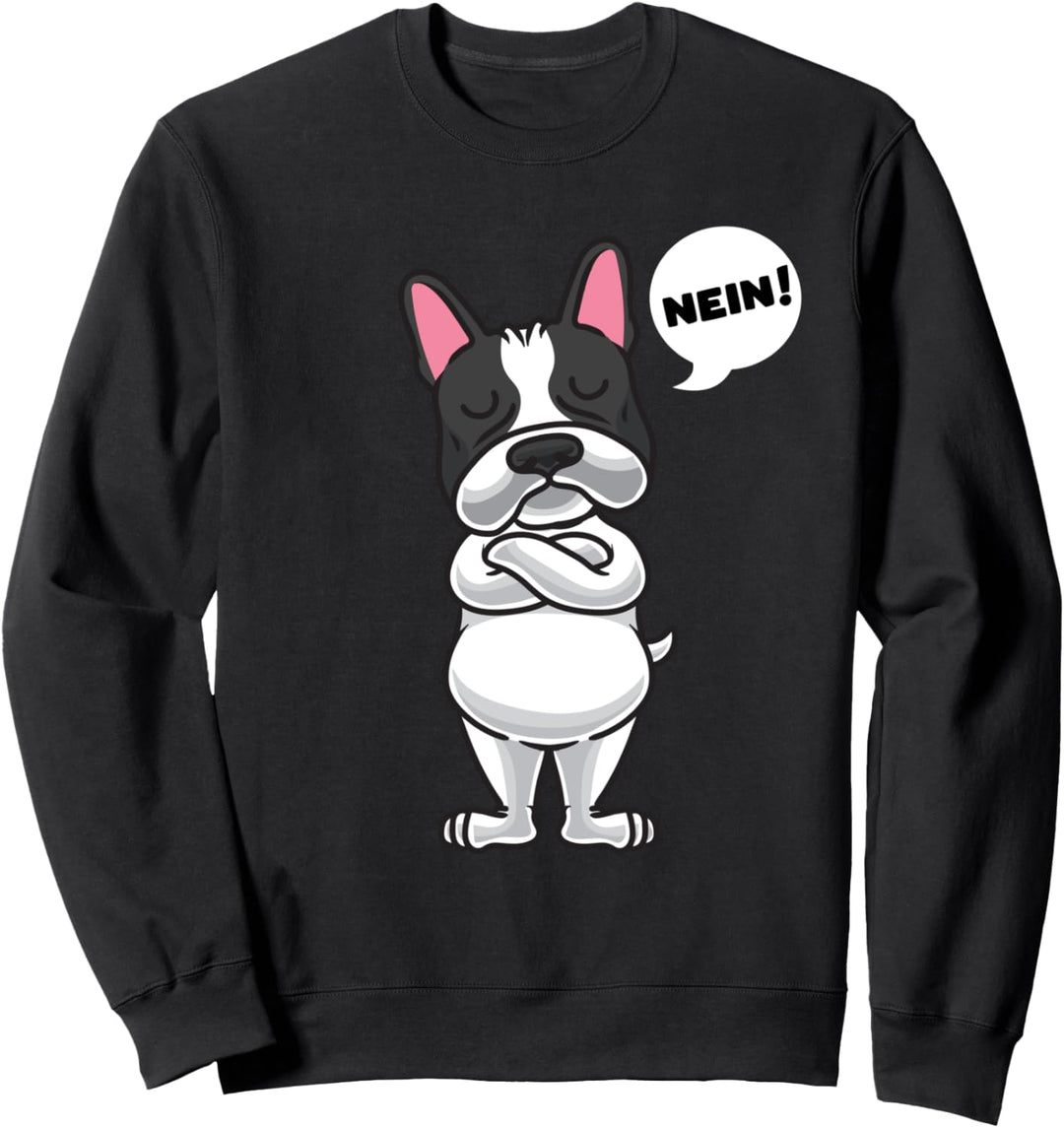 Sturer Boston Terrier Hund lustig Hundefan Sweatshirt