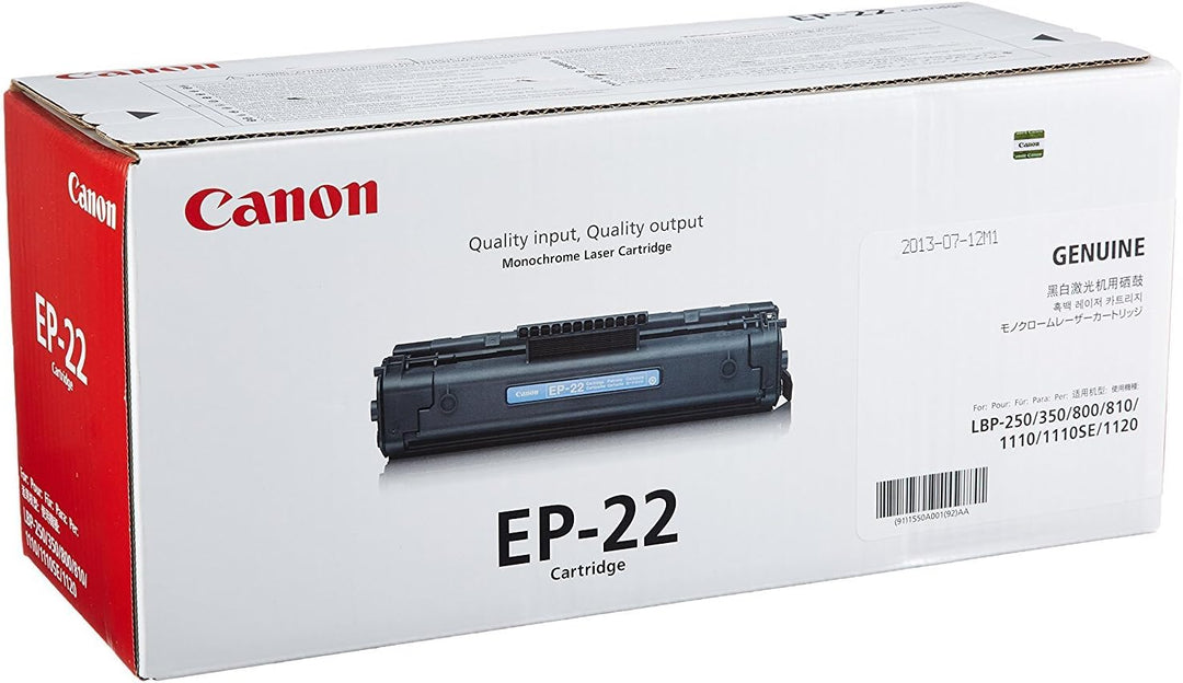 Canon EP-22 1550A003 Tonerkassette Original Schwarz 2500 Seiten Toner