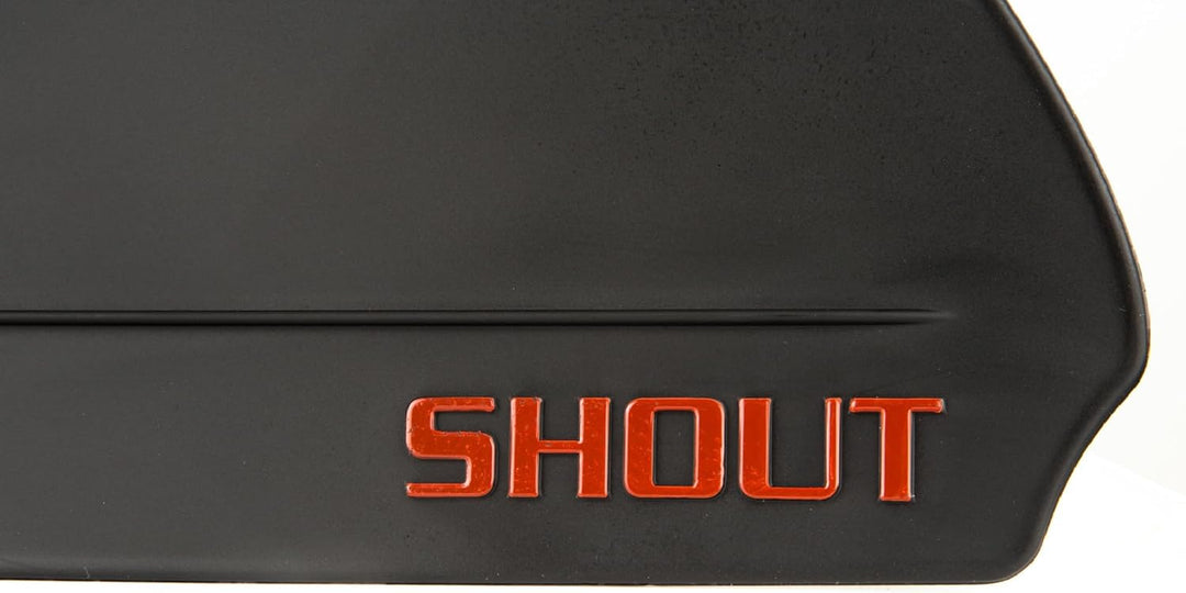 Seac Unisex-Adult Shout Lange Fussteilflossen für die Unterwasserjagd und zum Freitauchen Schwarz 43