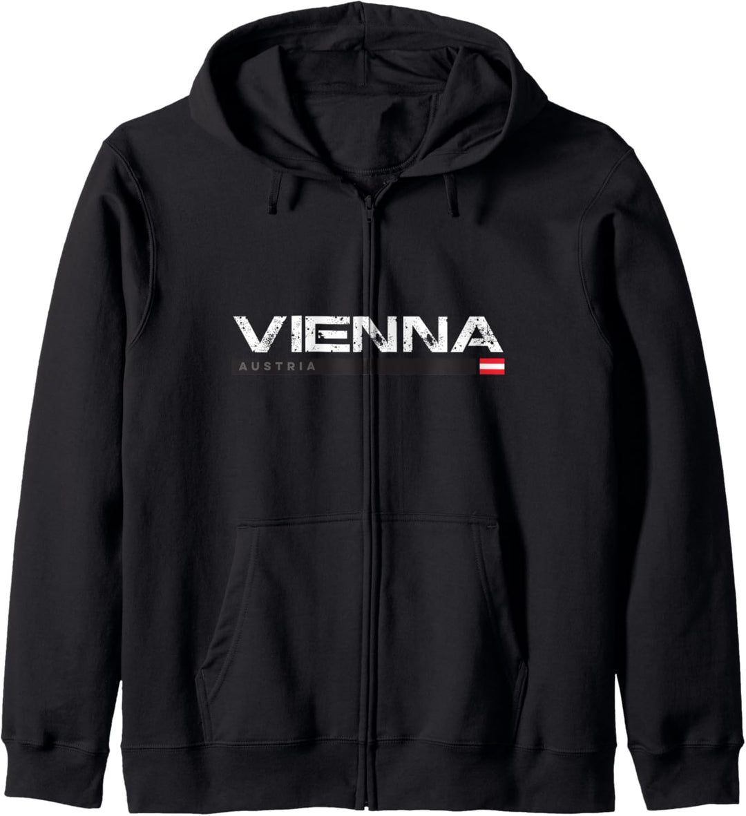 Vienna Austria Weinlese Retro Kapuzenjacke