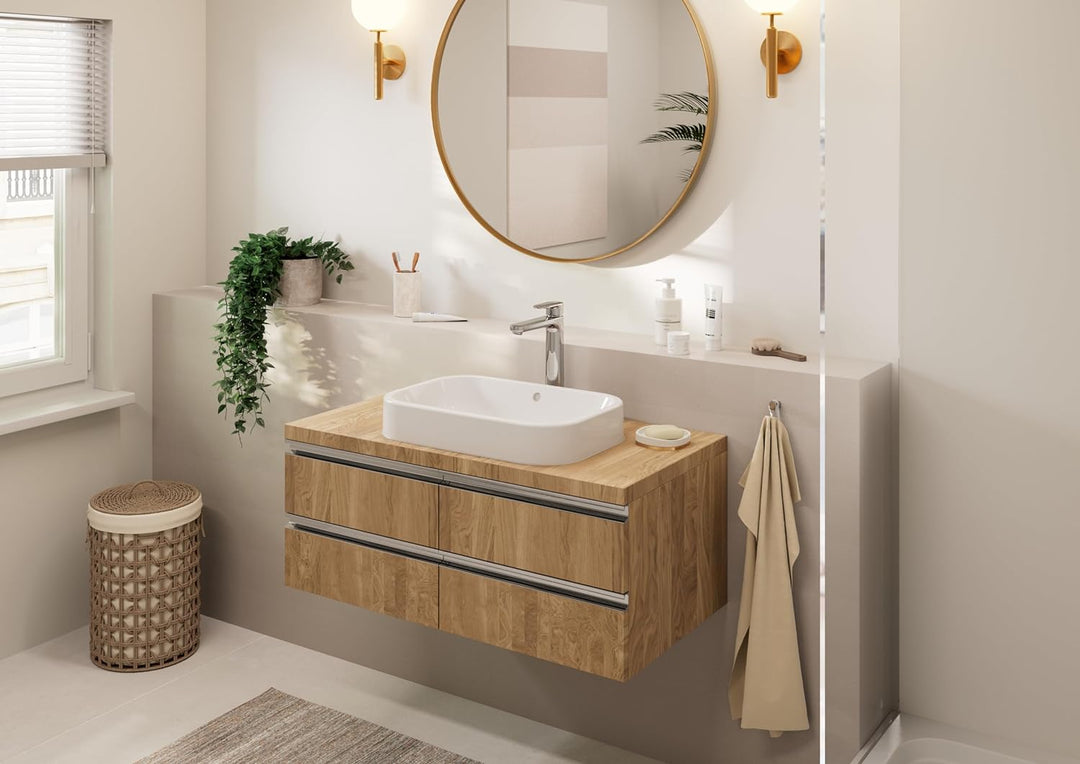 hansgrohe Vernis Blend - Waschtischarmatur ohne Ablauf, Wasserhahn Bad mit Auslauf Höhe 190 mm, Misc