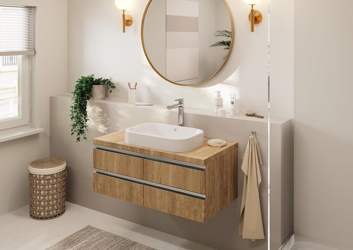 hansgrohe Vernis Blend - Waschtischarmatur ohne Ablauf, Wasserhahn Bad mit Auslauf Höhe 190 mm, Misc