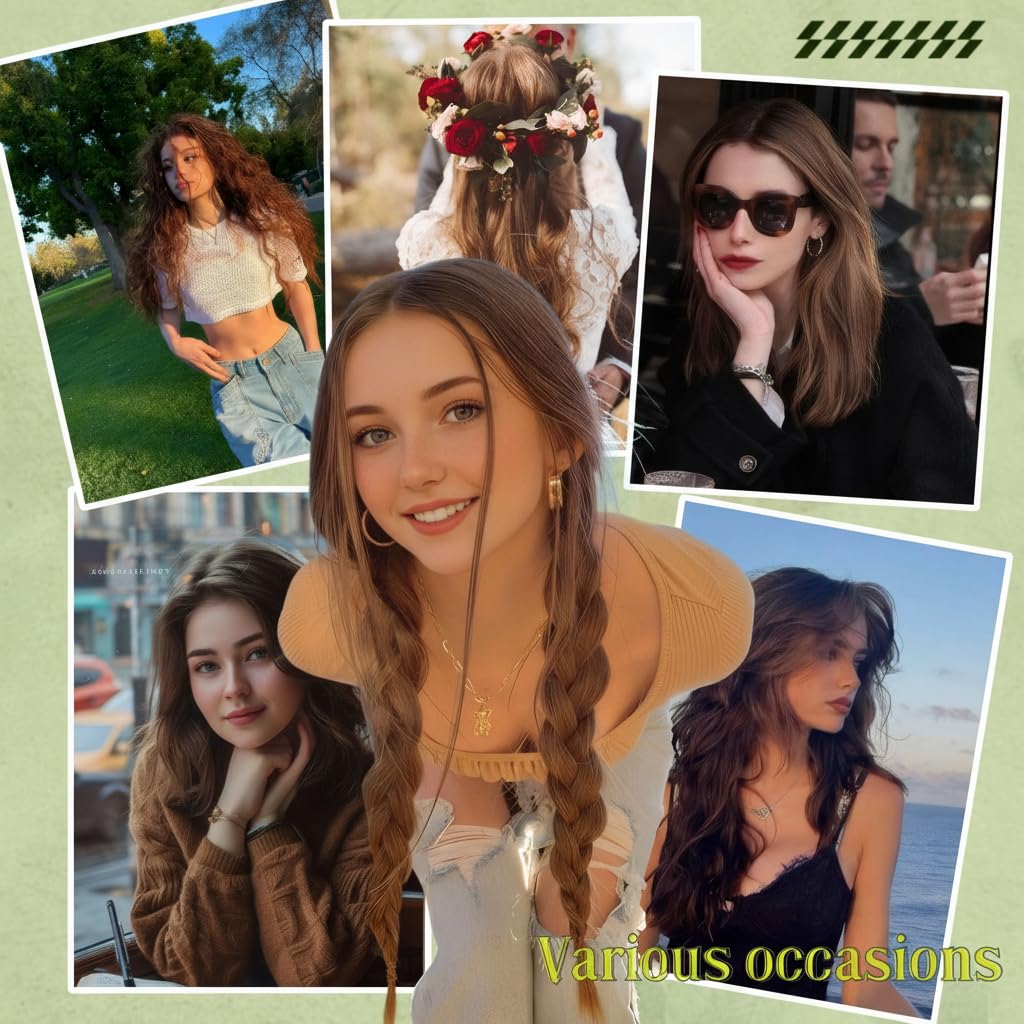 RUNATURE Microring Echthaar Extensions 45cm Blond Balayage Natürlich Micro Loop Extensions Echthaar