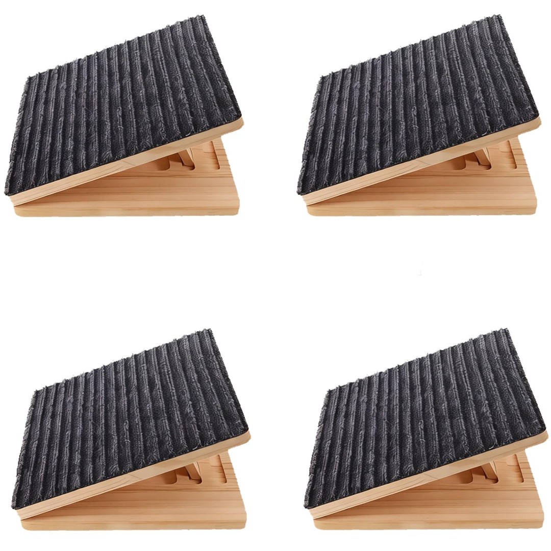 Hunderampe aus Holz mit Rutschfester Teppichoberfläche – Niedrige, schräge Rampe für kleine Hunde, i