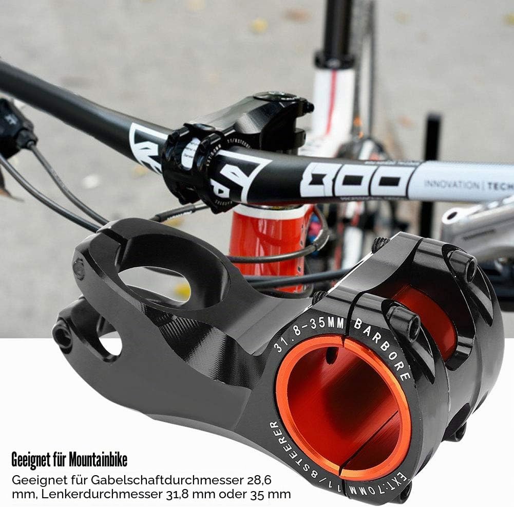 Yosoo Health Gear Vorbau 35mm Klemmung, Bike Lenker aus Aluminiumlegierung, 17 Grad Bike Vorbau mit