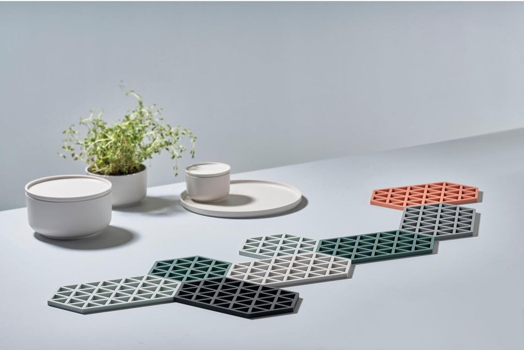 Zone Denmark Hexagon Topfuntersetzer Hitzebeständig, Silikon Untersetzer, Praktische und Dekorative
