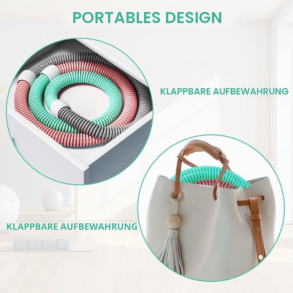 Hoola Hoop Reifen für Erwachsene, Weicher Hoola Hoop Gewichtet, Fitness Hoop,Gewichteter Fitness Hoo