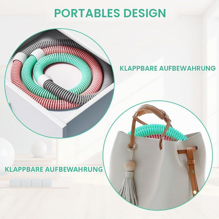 Hoola Hoop Reifen für Erwachsene, Weicher Hoola Hoop Gewichtet, Fitness Hoop,Gewichteter Fitness Hoo