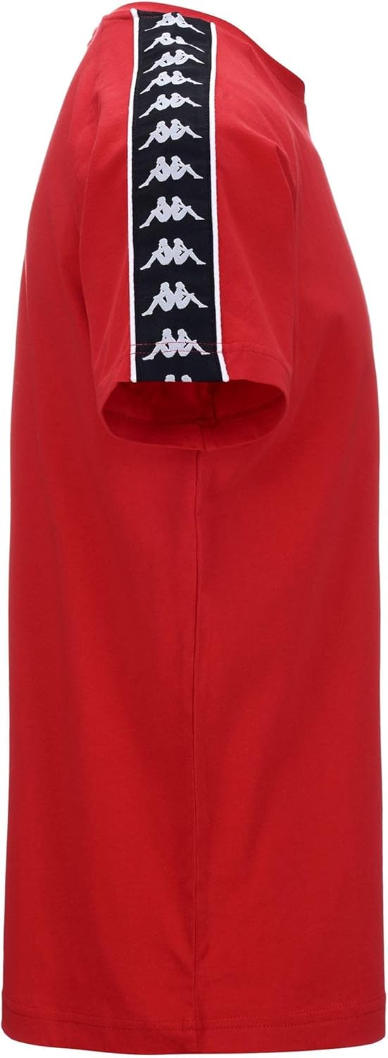 Kappa Herren Coen Slim 222 Band Tee Hemd XS Red-black, XS Red-black
