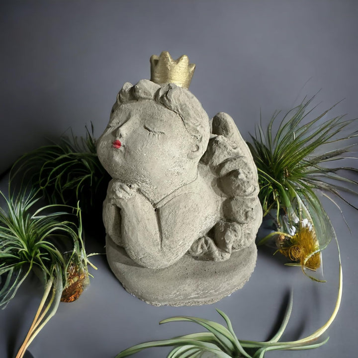 OriginalPaul Skulp & Betondesign Steinfigur Ballerina Petra mit Goldener Krone - Steinfiguren