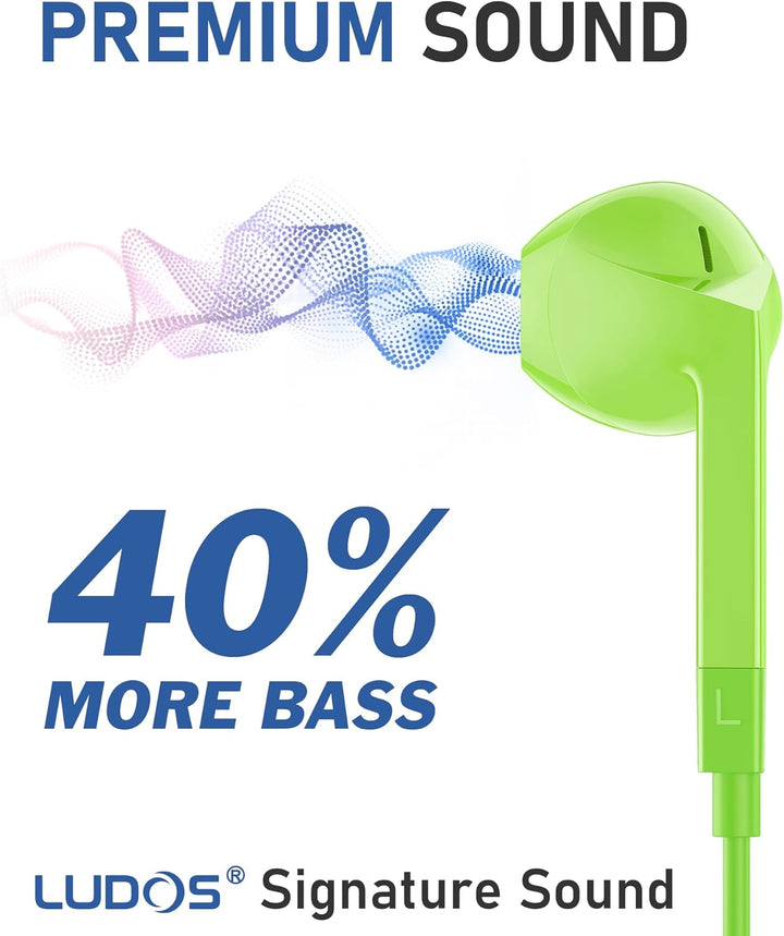 LUDOS FEROX USB C Kopfhörer, 5 Jahre Garantie für iPhone 16 15 Pro Max Plus Samsung Galaxy S24 S23 U