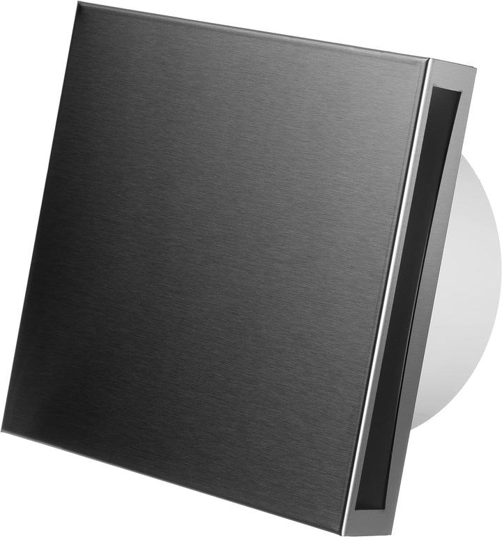 Ø 150mm Edelstahl Badlüfter - Ventilator/Lüfter für Effiziente Belüftung im Bad Kuche WC, Ø 150mm Ed