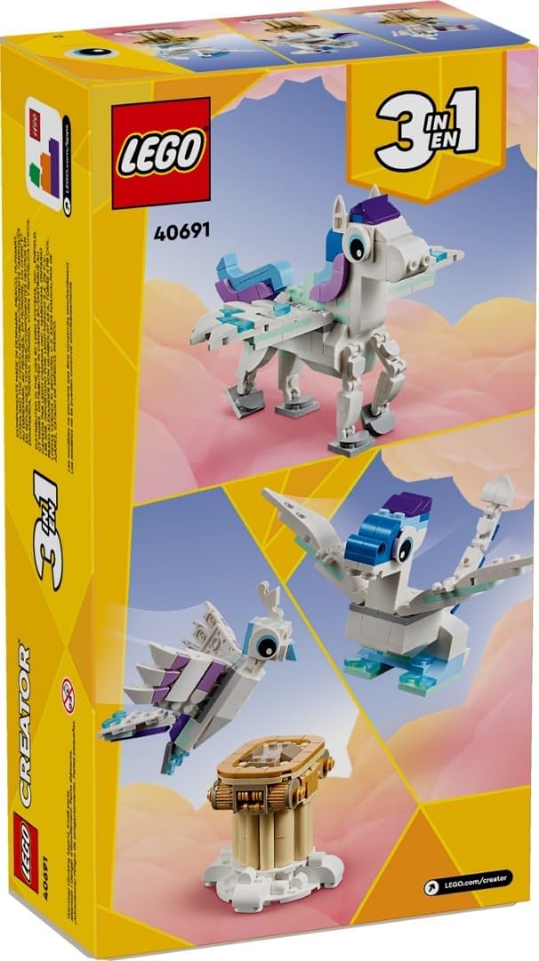 LEGO Creator 40691 - Mythischer Pegasus - Geschenk für Enkelkinder Mädchen und Jungen - Spielzeug zu