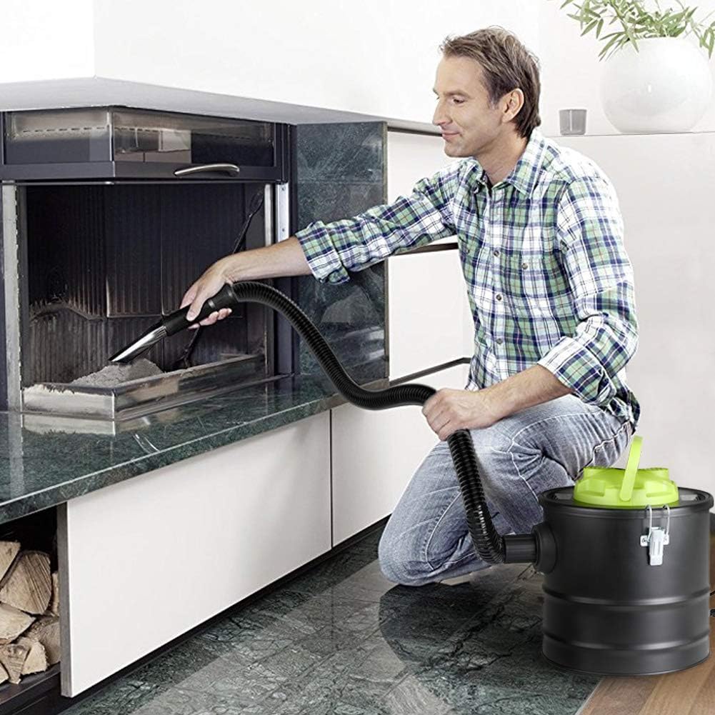 BAKAJI Professioneller Aschesauger mit Blasfunktion, Innenfilter Hepa und flexiblem Saugrohr, 10 l,