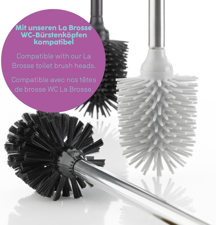 kela WC-Garnitur Roda, Ø 10,5 cm, Zement, beige, Kunststoffgriff, 23681 Beige WC-Garnitur, Beige WC-