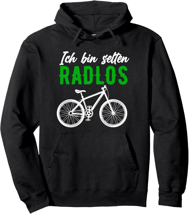 Ich Bin Selten Radlos Rad Lustiges Fahrradfahrer Fahrrad Pullover Hoodie
