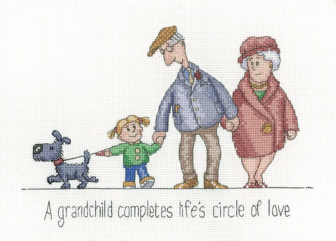Kreuzstich Set mit Zählmuster "Kreis der Liebe"