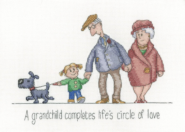 Kreuzstich Set mit Zählmuster "Kreis der Liebe"