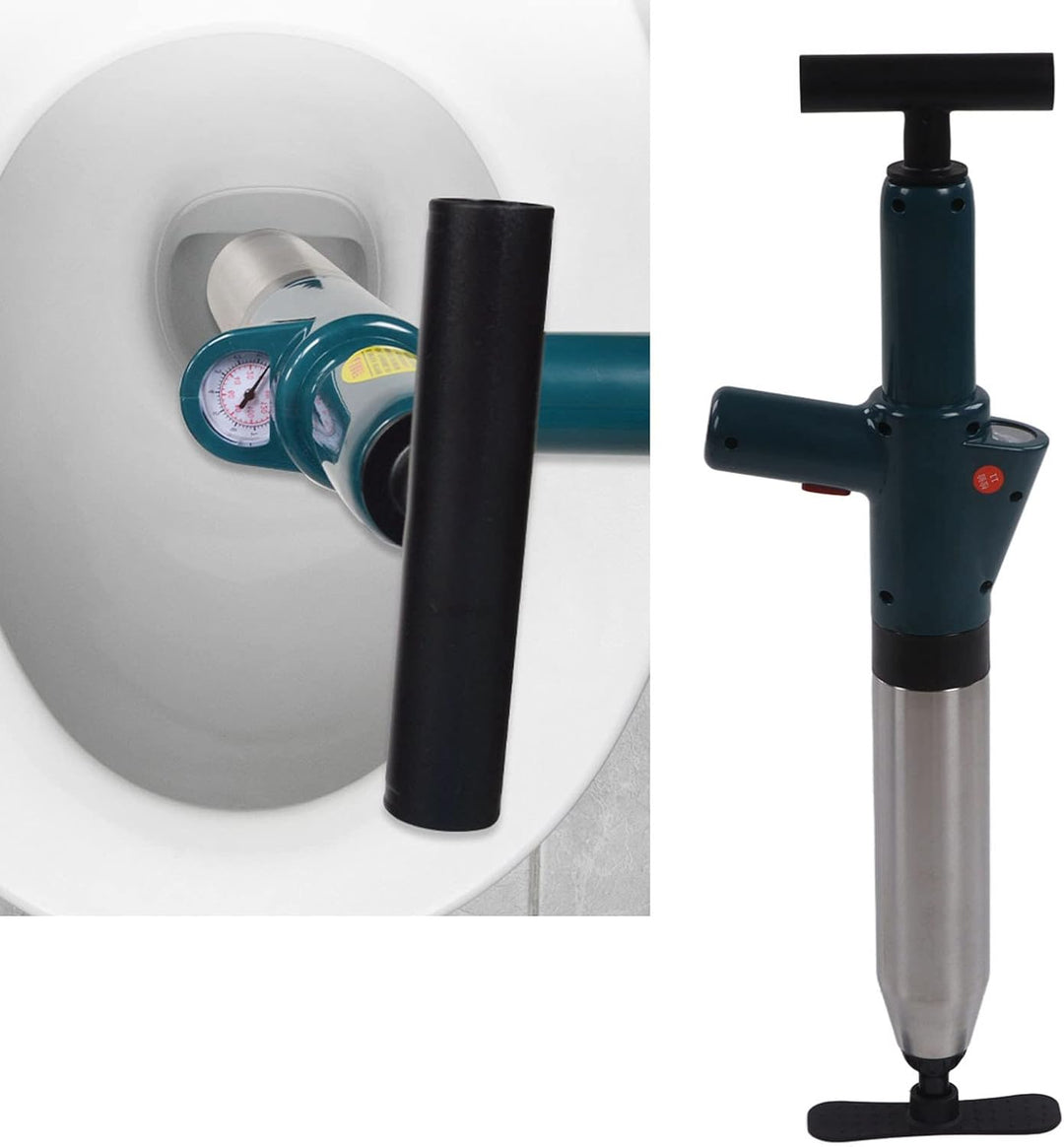 Air Drain Unblocker, Hochdruck Air Drain Unblocker Edelstahl Drain Blaster Plunger Pipe Unclogging T
