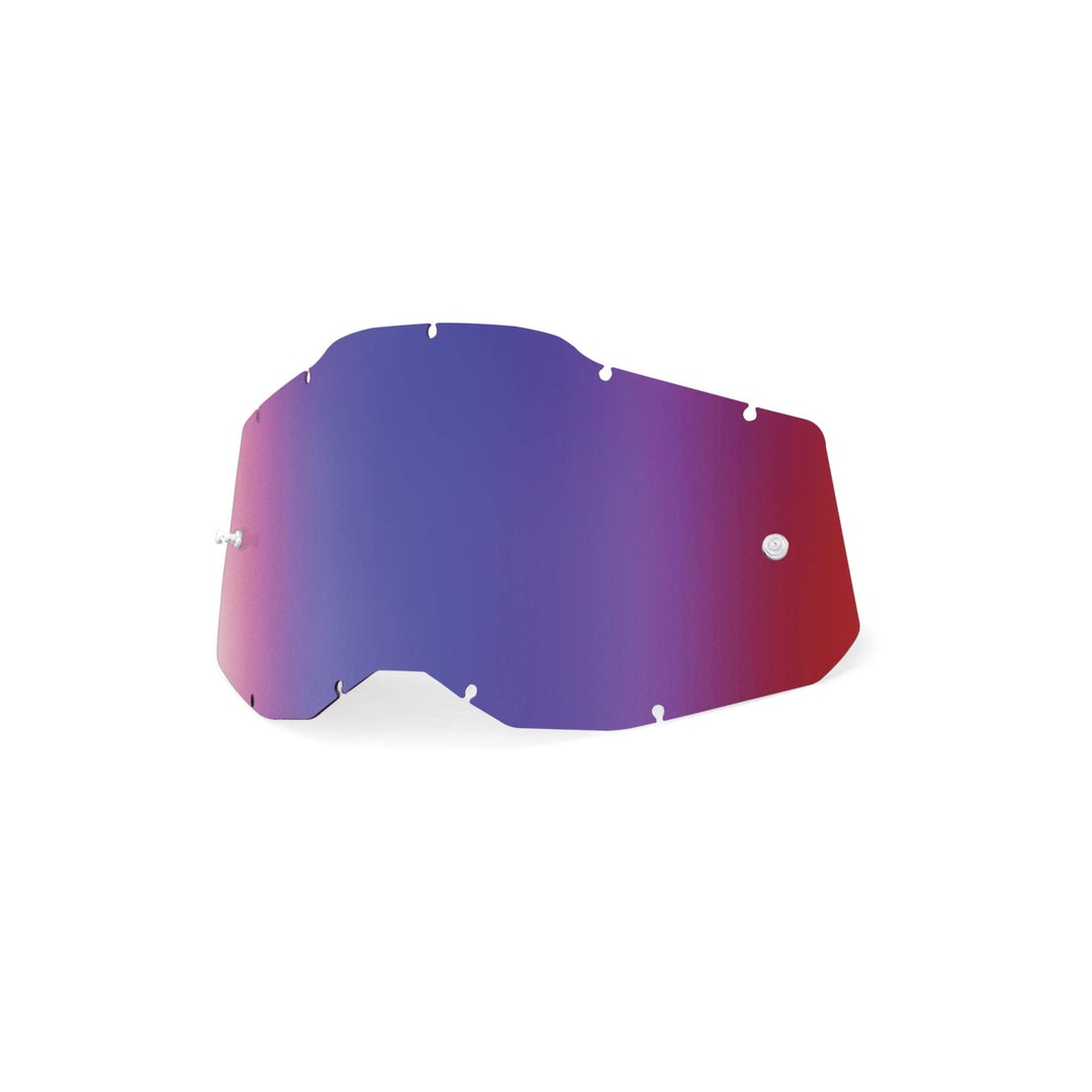 100% Unisex-Adult Racecraft/Accuri/Strata Replacement Sunglass Lenses Rot/Blau, Rot/Blau