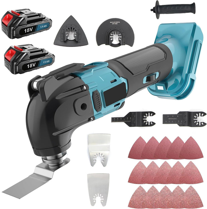 Akku Multifunktionswerkzeug 18V, Ersatz für Makita DTM51Z, Bürstenlos Motor, 3.2 ° Oszillationswinke