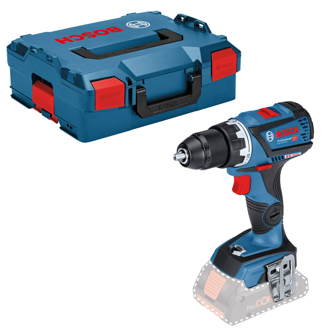 Bosch Professional 18V System Akku Bohrschrauber GSR 18V-60 C (max. Drehmoment 60 Nm, inkl. L-BOXX-E