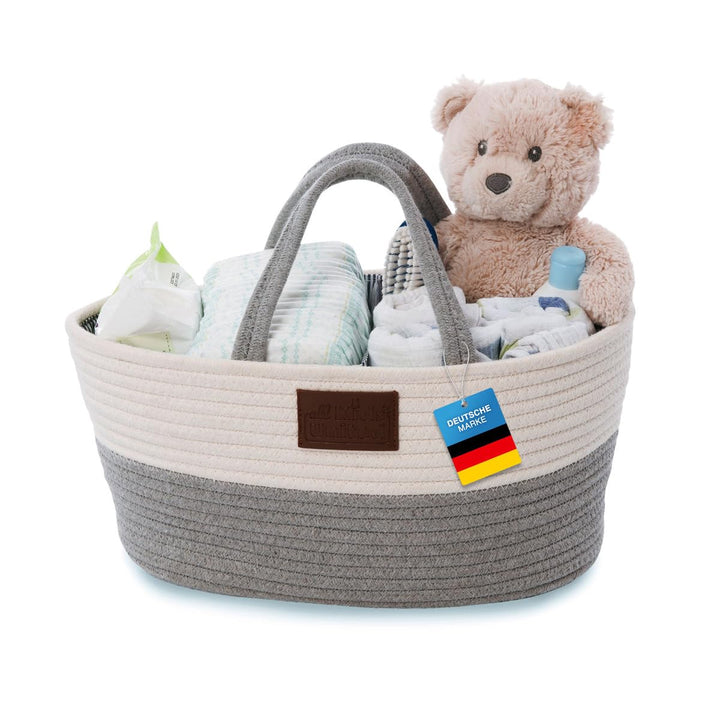 all Kids United Baby Wickel-Organizer; Windelkorb Babykorb Wickel-Tasche für Windeln &amp; Wickel-Utensi