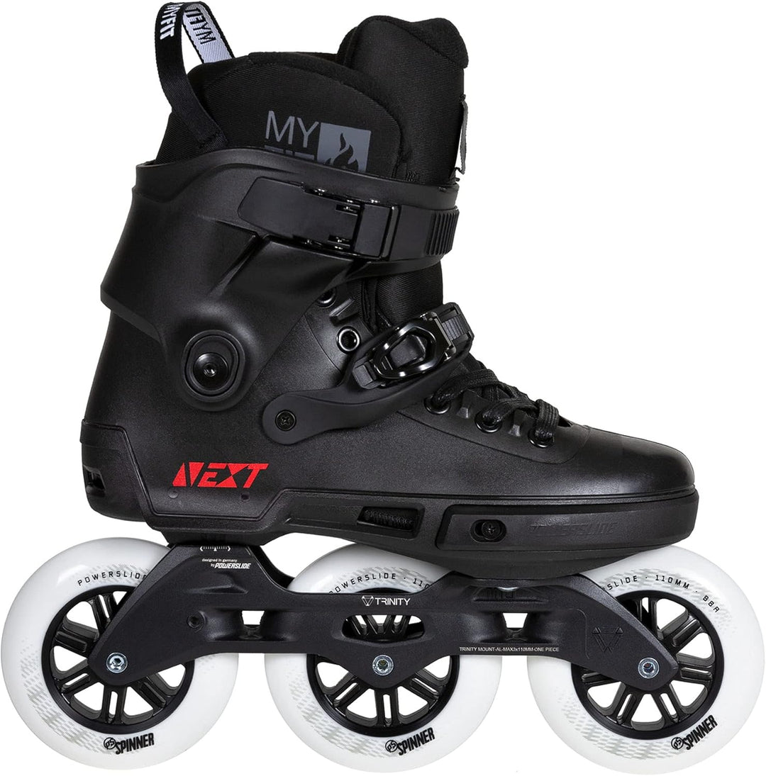Powerslide Inline Skate Next Core Black 110, für Urban und Fitness, für Damen und Herren Gr. 36-47,