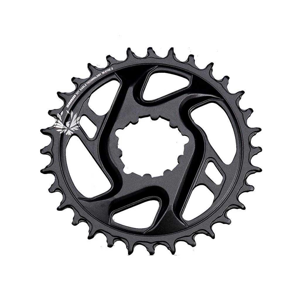 Sram Unisex – Erwachsene X-sync2 Eagle Kettenblatt 6mm Schwarz, 6mm Schwarz