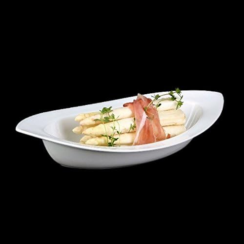 Holst Porzellan BAT 038 Schale 38 cm Schiffchenform Bateau Fahne, weiss, 38.5 x 20.8 x 7.4 cm 38.5x2