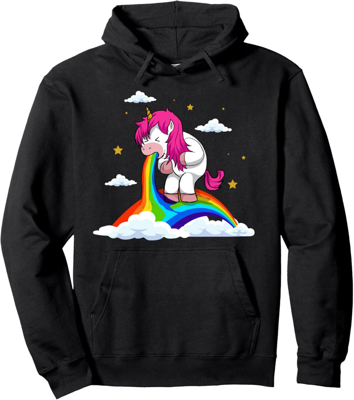 Das fröhliche üble Einhorn Unicorn Pullover Hoodie