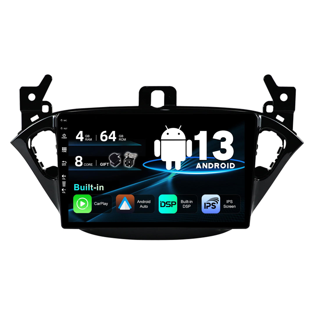 SXAUTO Android 12 IPS Autoradio Passt für Opel Corsa (2015-2019) / Adam (2013-2016) - Eingebaut Carp