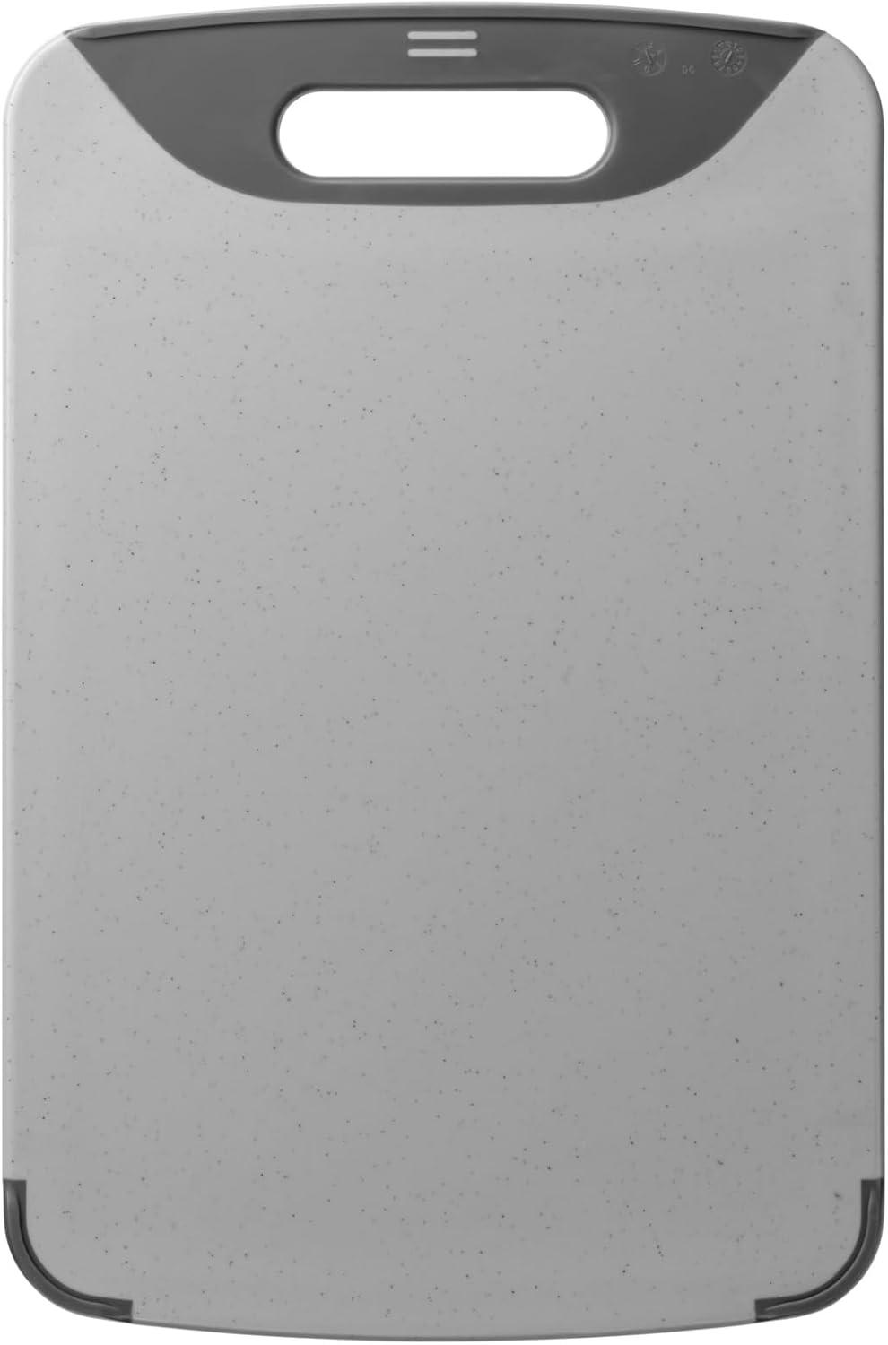Silit Schneidebrett 38 x 25 cm rechteckig, Kunststoff, Tranchierbrett mit Saftrillen, praktischer Gr