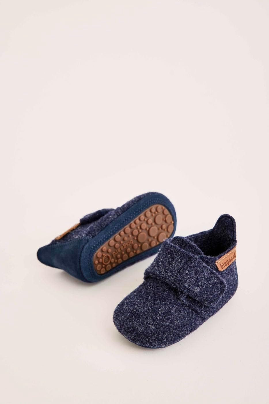 Bisgaard Unisex Kinder Baby Wool Niedrige Hausschuhe 18 EU Blau, 18 EU Blau