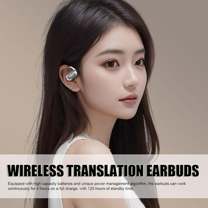 Q16 Pro Bluetooth -Übersetzer -Ohrhörer, Echtzeit -Online -Sprachübersetzungskrachhone, Rauschunterd