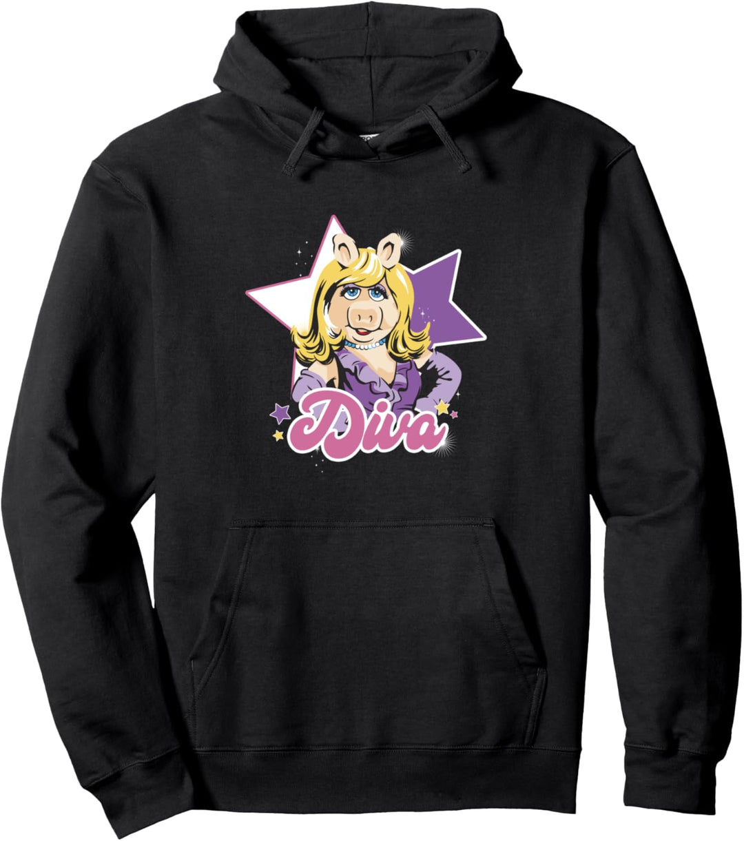 Porträt von Miss Piggy Diva von Disney Die Muppets Pullover Hoodie