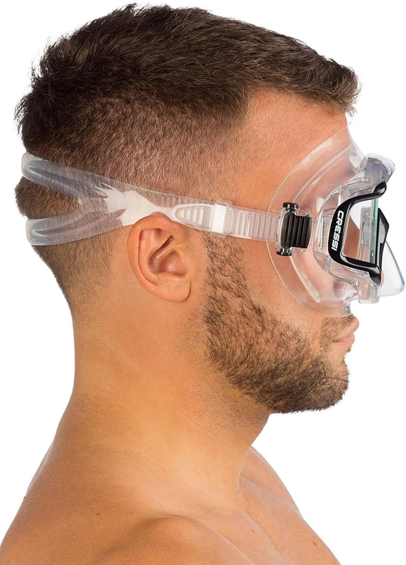 Cressi Panorama-Maske und Trocken-Schnorchel-Set zum Schnorcheln, Tauchen, Pano 3 & Supernova Dry: e