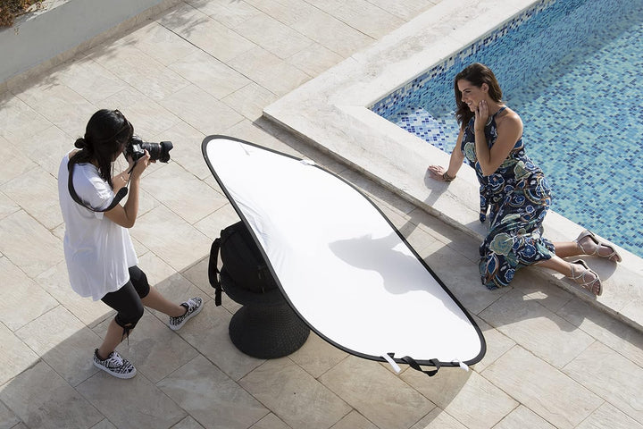 Manfrotto Faltreflektor Silber/Weiss 180x125cm, Silber/Weiss