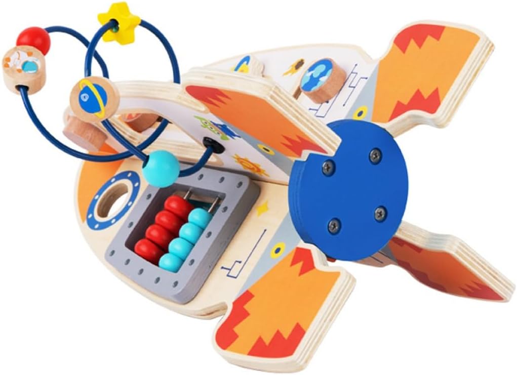 Tooky Toy Aktivitätsrakete aus Holz