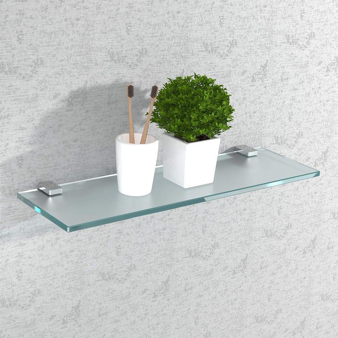 bijon Glasregal Glasablage Wandregal Glas Bad-Regal Glas Badezimmer Regal Badablage Ablageregal - 8m