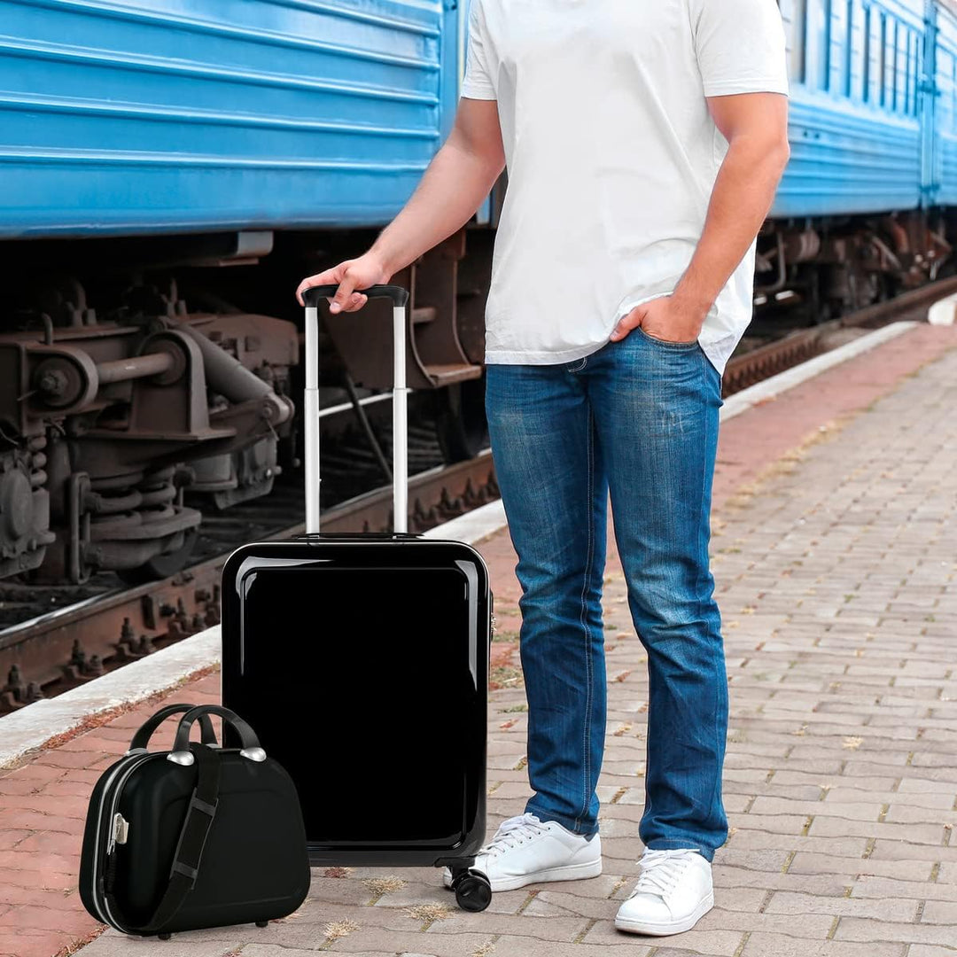 ITACA - Trolley Handgepäck Cabin Trolley Koffer Reisekoffer Hartschalenkoffer mit Zahlenschloss - Ka
