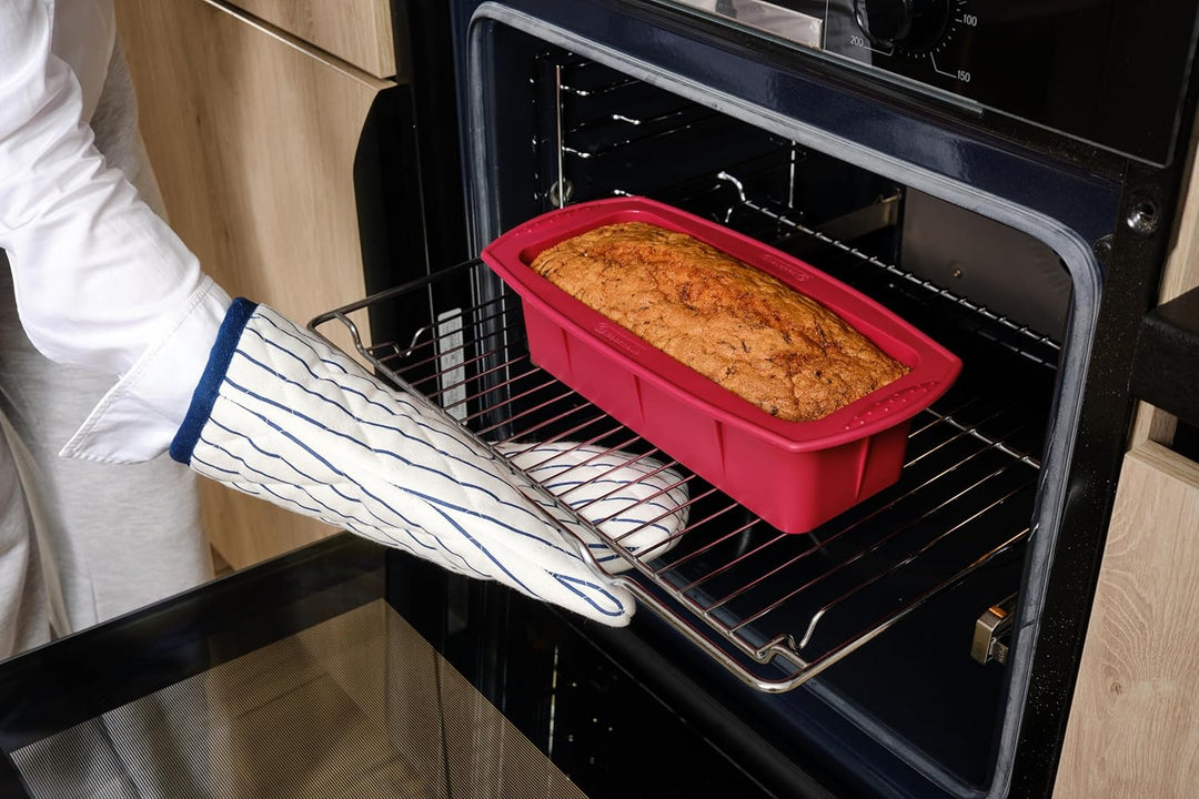 Backhaus FlexBake Silikon Kastenform 26cm – BPA-frei, antihaftend, mit Verstärkungsrand, LFGB-zertif