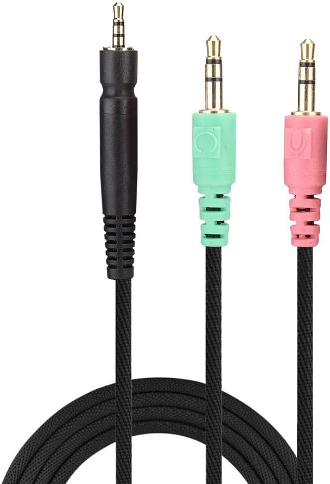 Denash Draht Gaming Headset Line, Gaming-Kopfhörerkabel für G4ME ONE/PC 373D/PC37X GSP350/500/600 mi