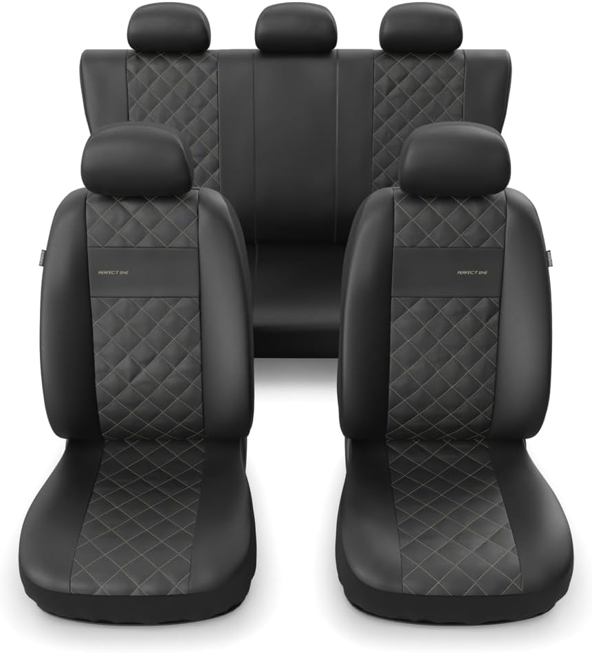 Mossa - Universal Sitzbezüge Auto kompatibel mit VW Volkswagen Passat B4, B5, B6, B7, B8, B9 (1993-