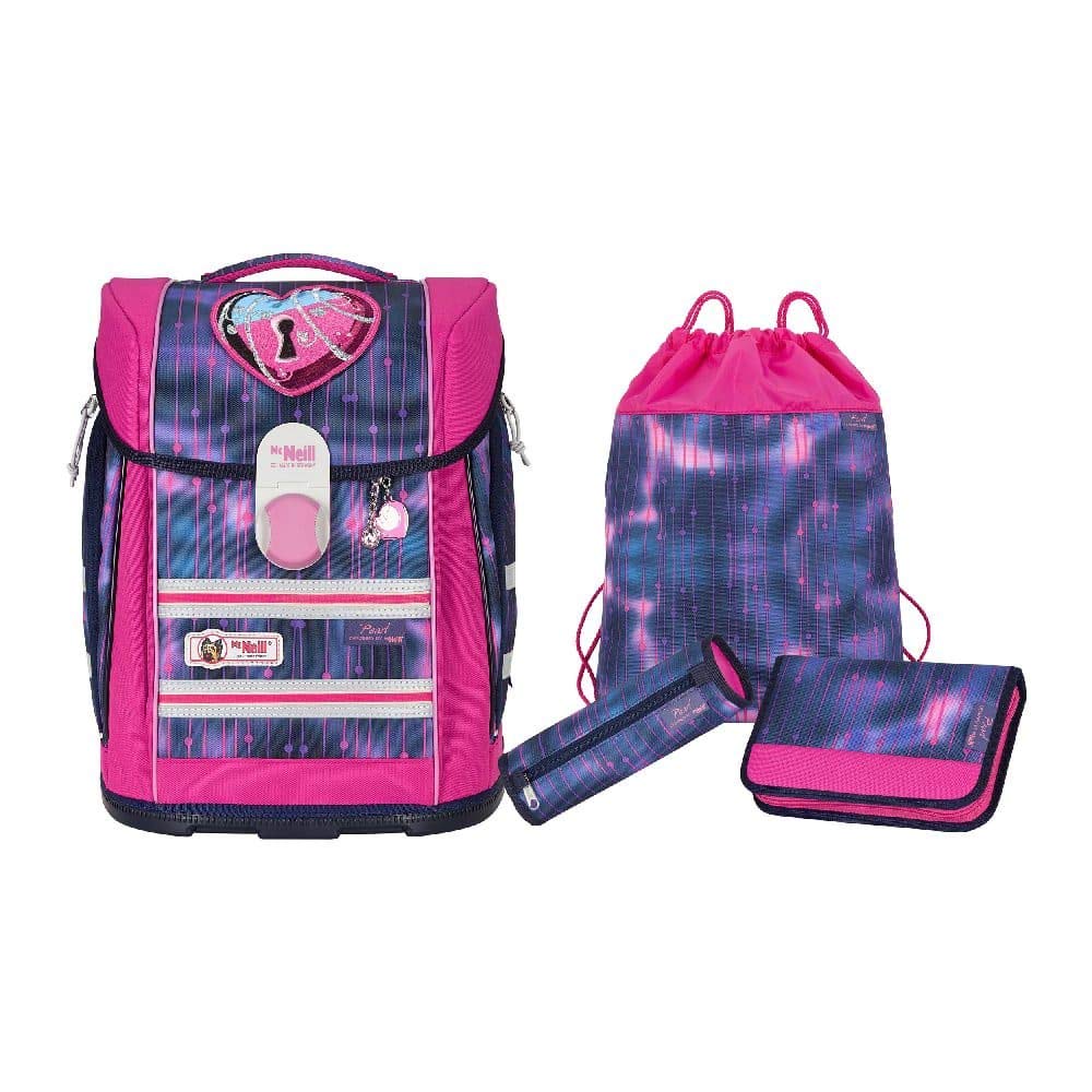 McNeill ERGO Primero McLight Schulranzen-Set 4tlg. Lila Einheitsgrösse, Lila Einheitsgrösse