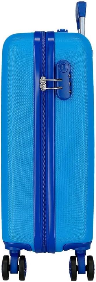 Enso Rob Friend Kabinentrolley, blau, 38 x 55 x 20 cm, starr, ABS, Zahlenschloss, 34 l, 2 kg, 4 Räde