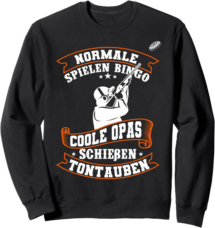 Tontaubenschiessen Tontauben Wurfscheibenschiessen Geschenk Sweatshirt